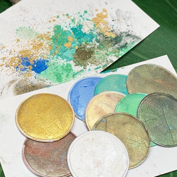 15 Premium Metallic Mica Powders & Sea Glass Shells Crafting Resin Painting Lot - Picture 4 of 17